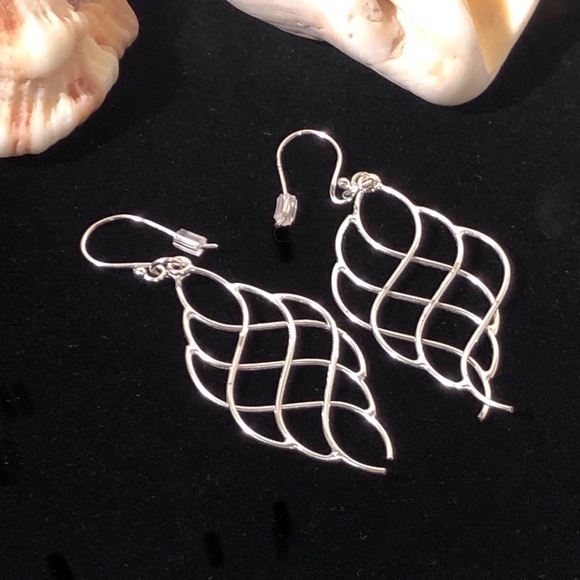 Sterling Silver Earrings, Bright Wings in Motion! - Picture 3 of 8